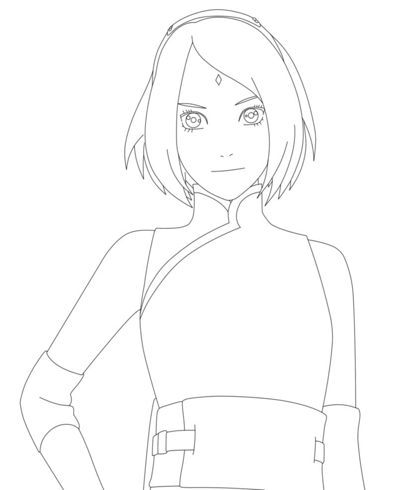 Desenho deSakura Haruno 4 para colorir