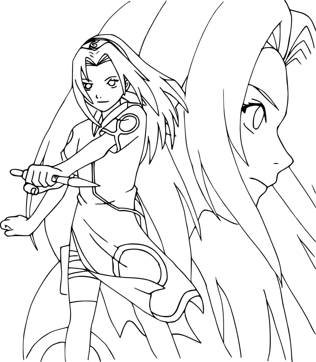 Desenho deSakura Haruno 6 para colorir