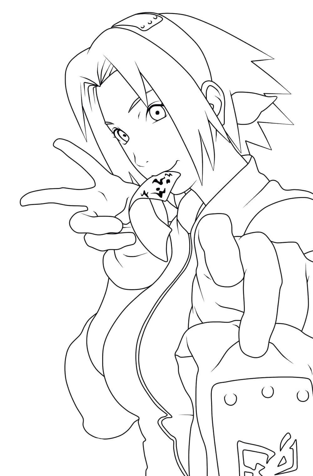 Desenho deSakura Haruno 7 para colorir