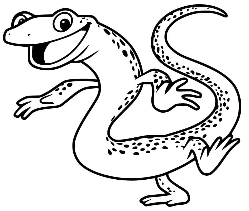 Desenhos de Salamandra para colorir