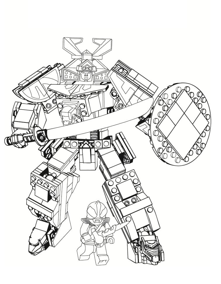 Desenho deSamurai Megazord para colorir