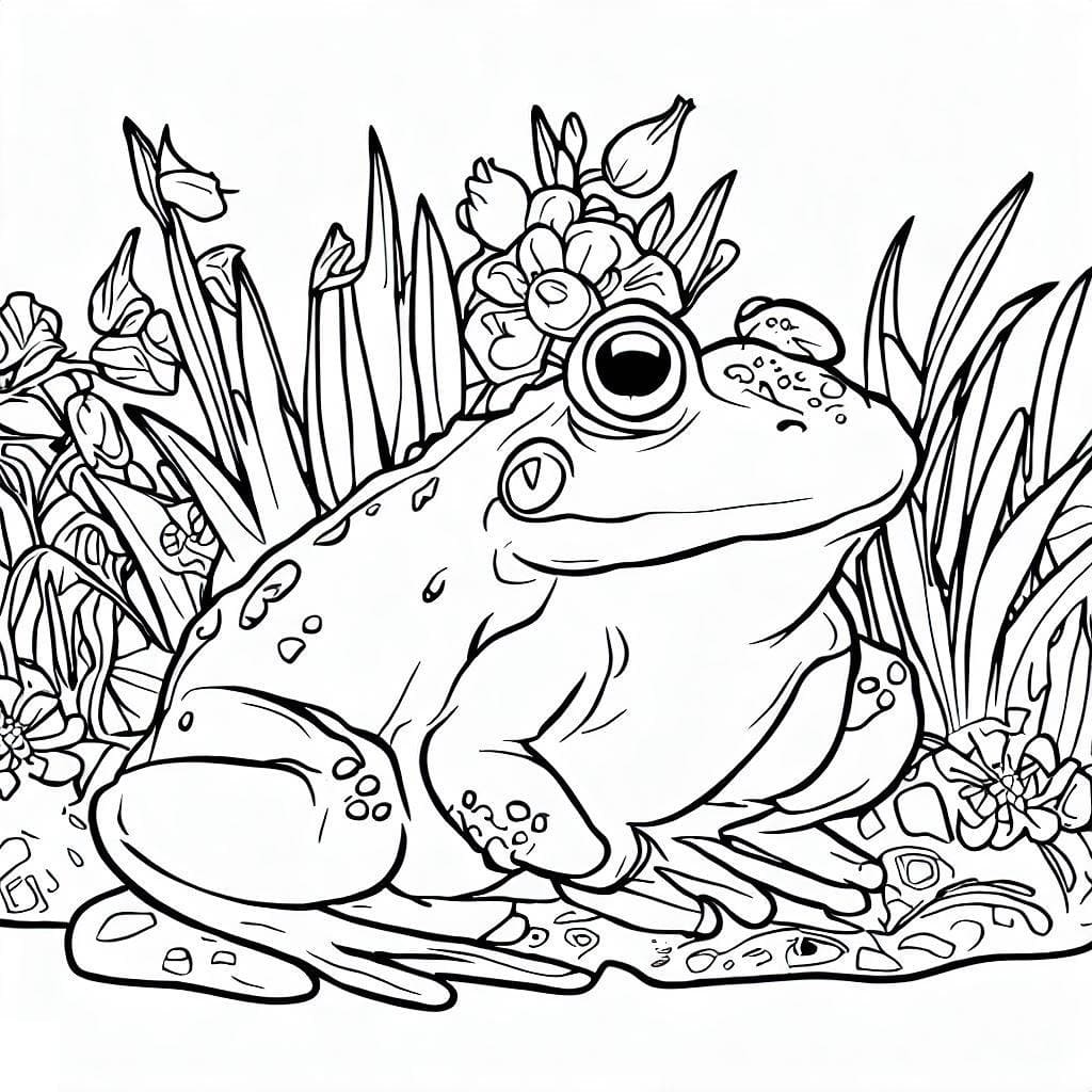 Desenho deSapo de Jardim para colorir