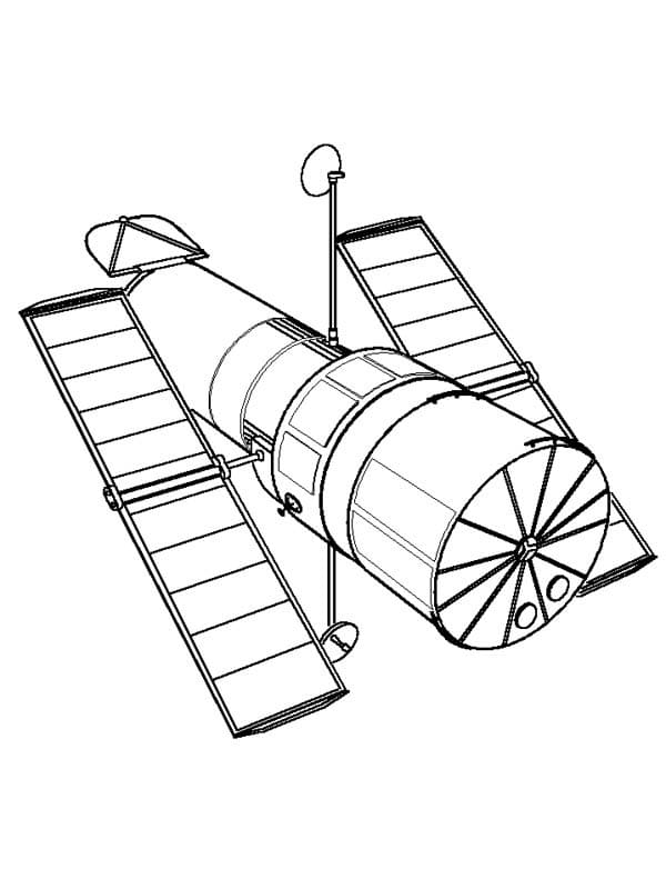 Desenho deSatélite Artificial para colorir