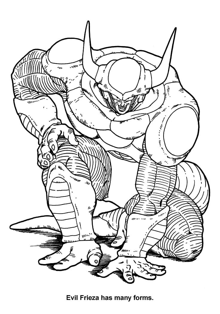 Desenho deSegunda Forma de Freeza para colorir