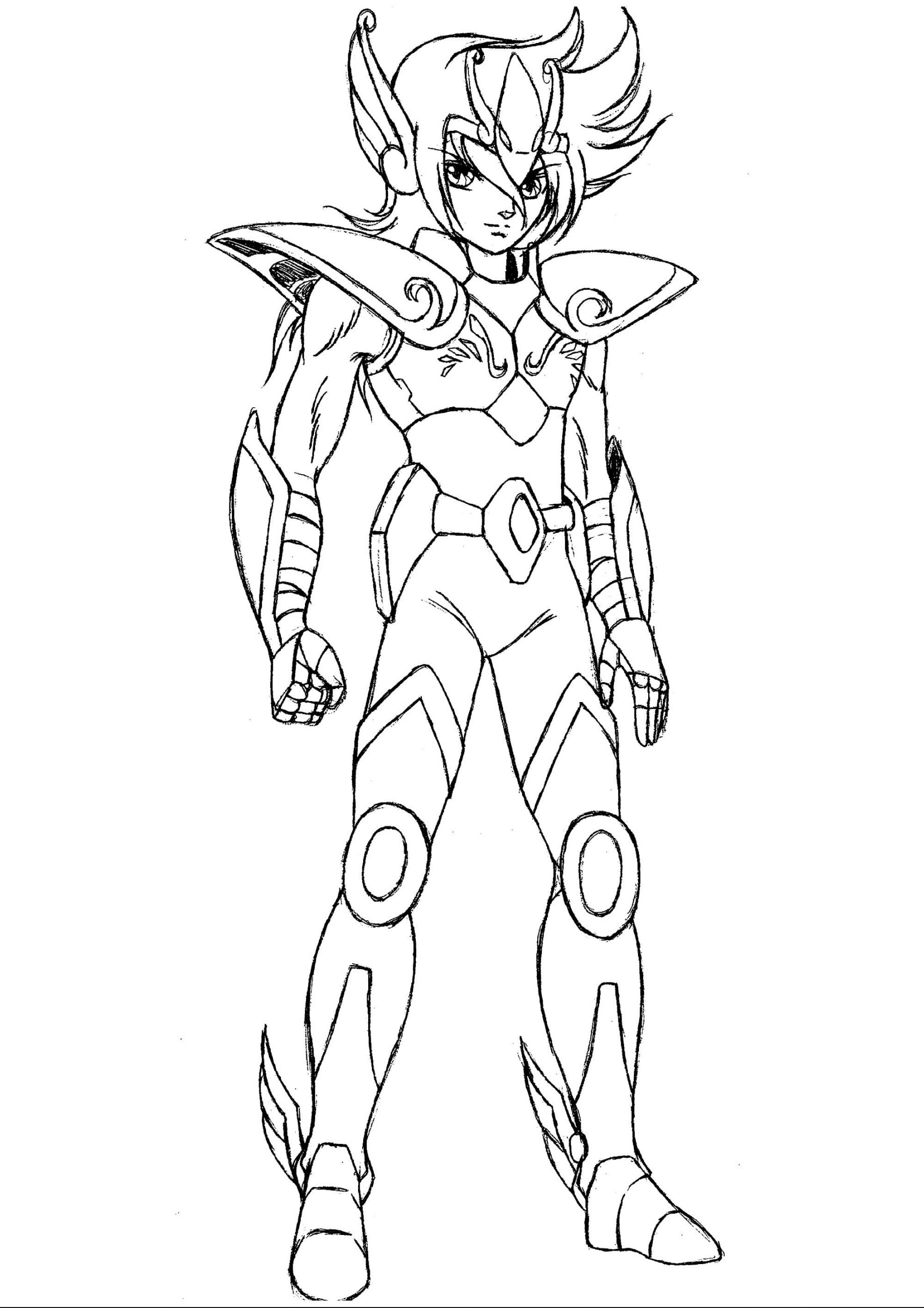 Desenho deSeiya de Pégaso para colorir