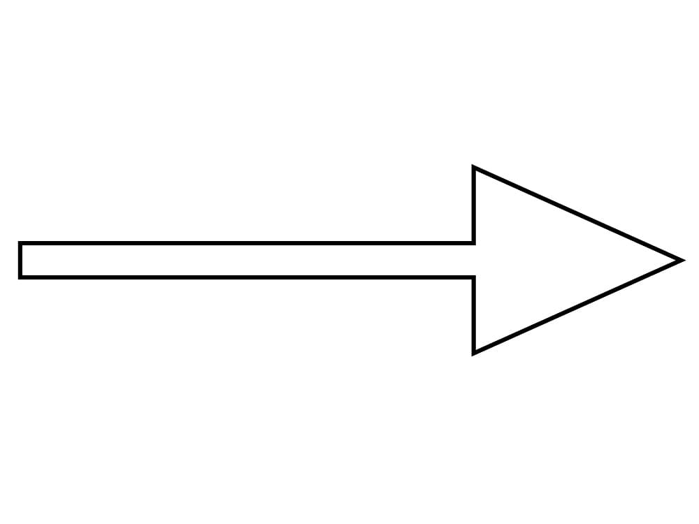Desenho deSeta Fácil para colorir