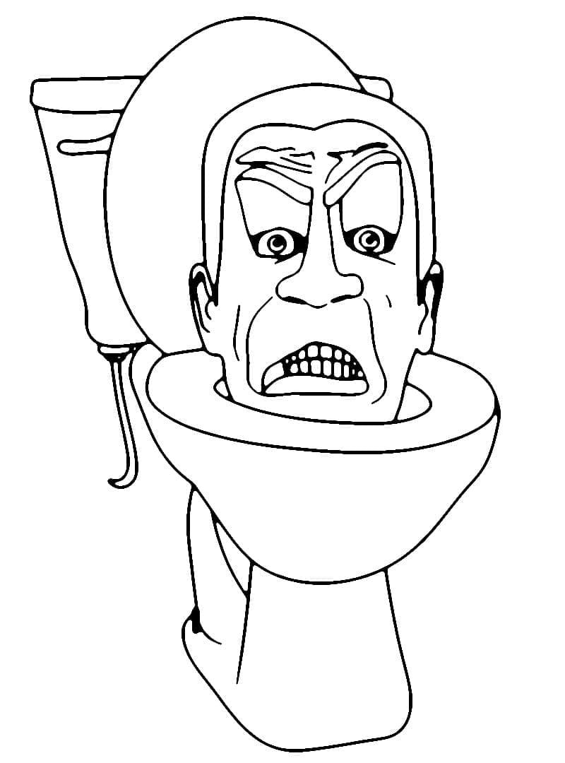 Desenho deSkibidi Toilet 1 para colorir