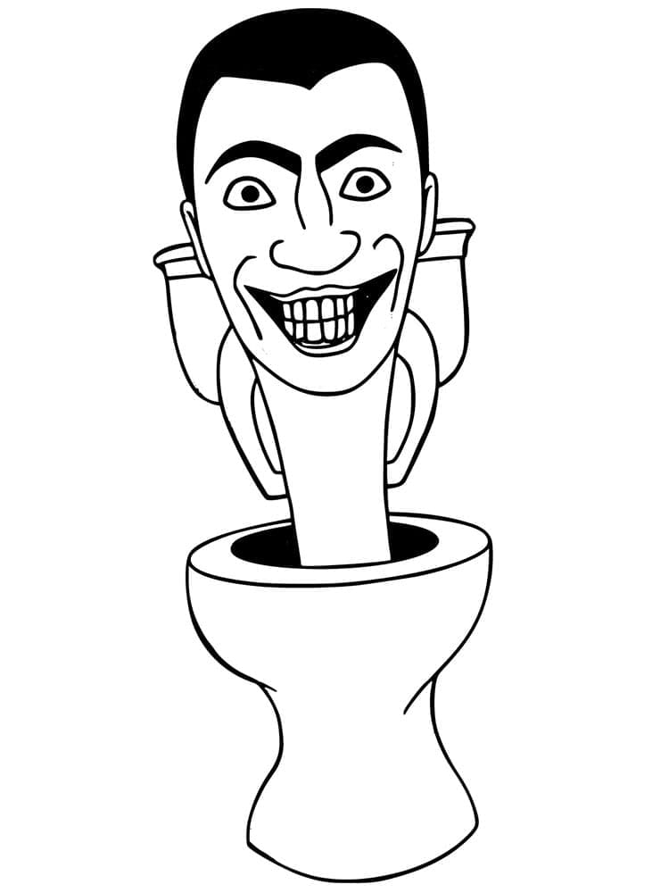 Desenho deSkibidi Toilet 2 para colorir