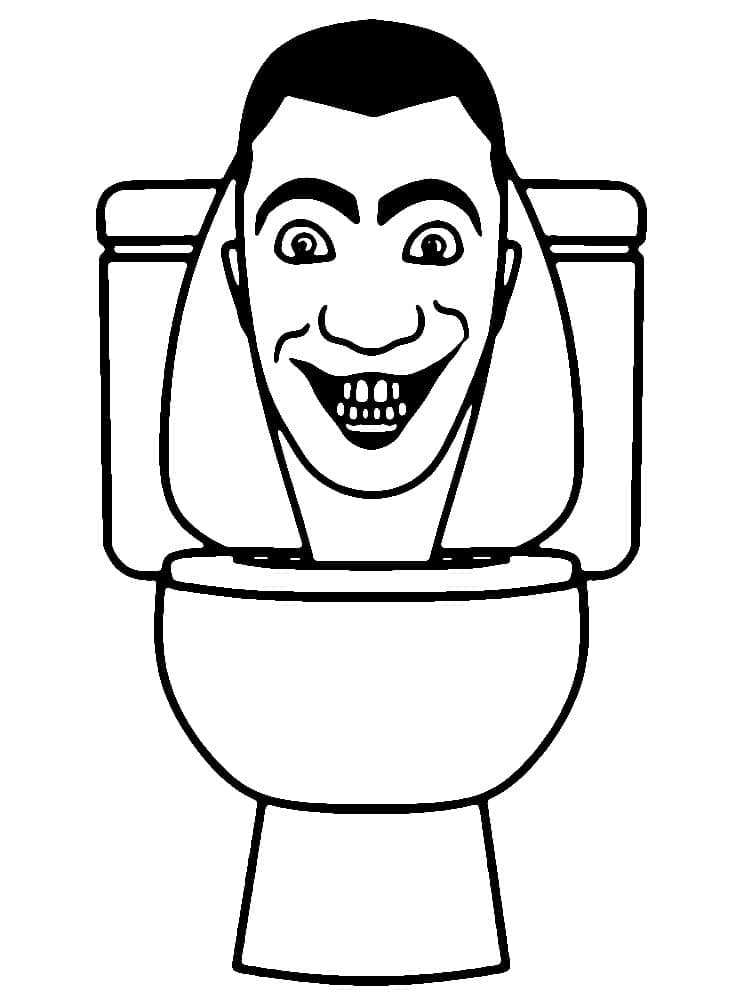 Desenho deSkibidi Toilet Grátis para colorir