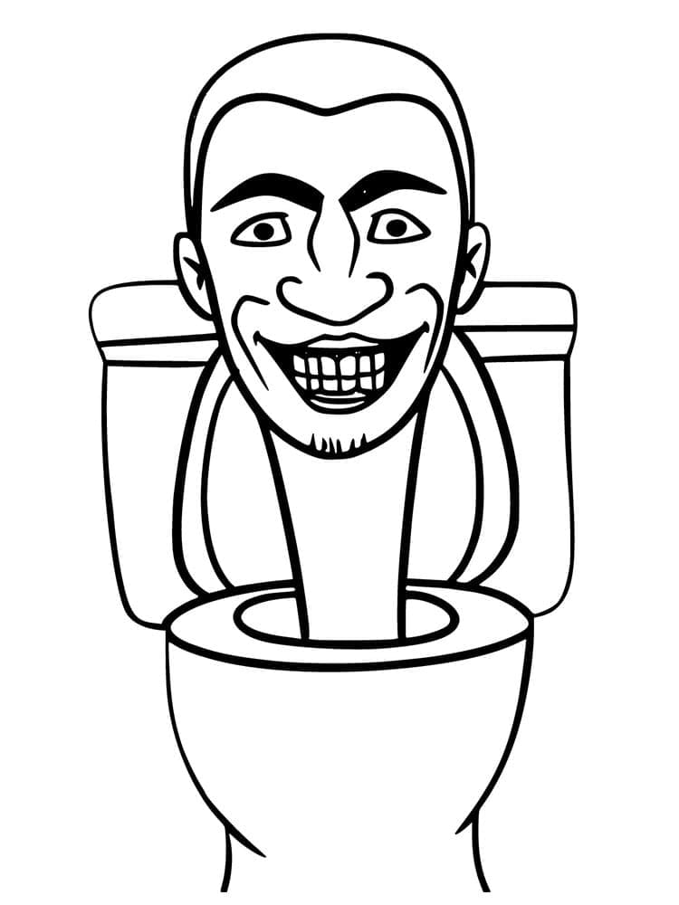 Desenho deSkibidi Toilet Imprimível para colorir