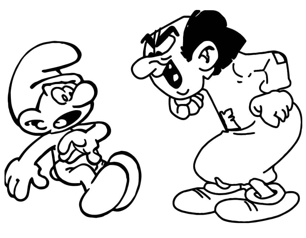 Desenhos de Gargamel para colorir