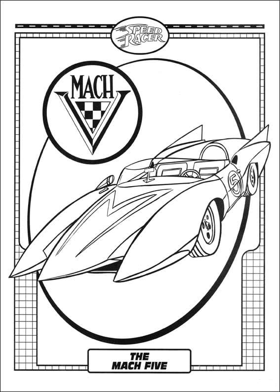 Desenho deSpeed Racer 14 para colorir