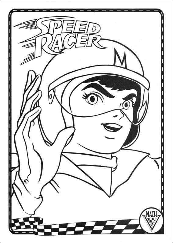 Desenho deSpeed Racer 15 para colorir