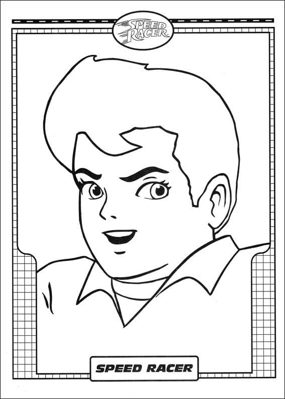 Desenho deSpeed Racer 5 para colorir