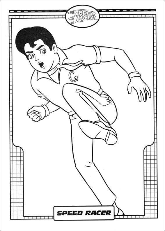 Desenho deSpeed Racer 7 para colorir