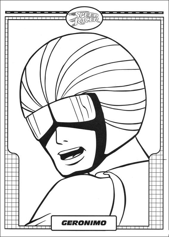 Desenho deSpeed Racer 8 para colorir