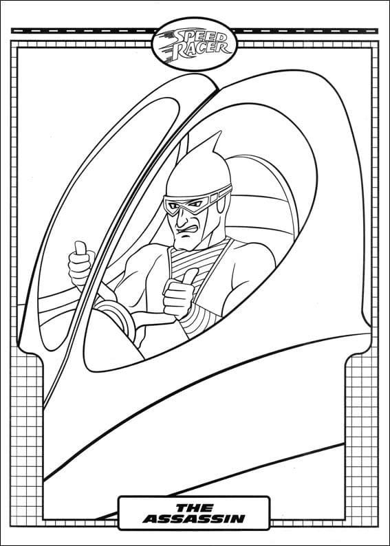 Desenho deSpeed Racer Grátis para colorir