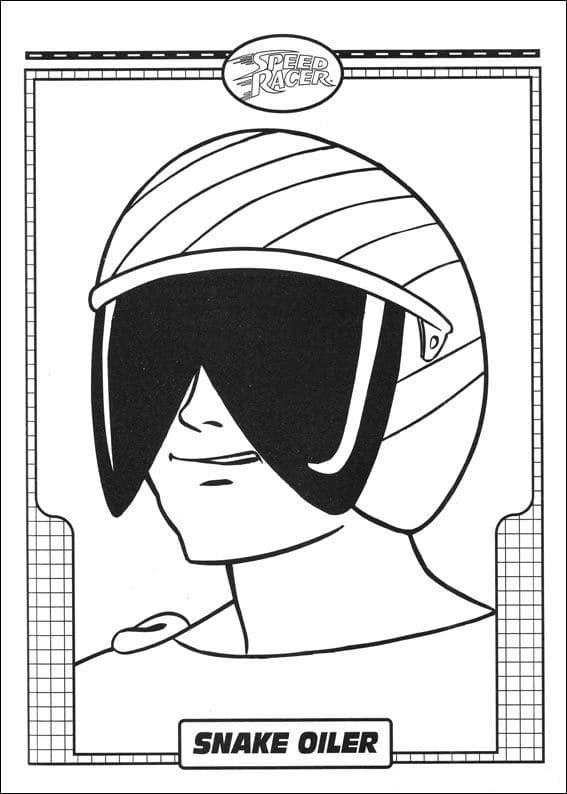 Desenho deSpeed Racer Imprimível para colorir