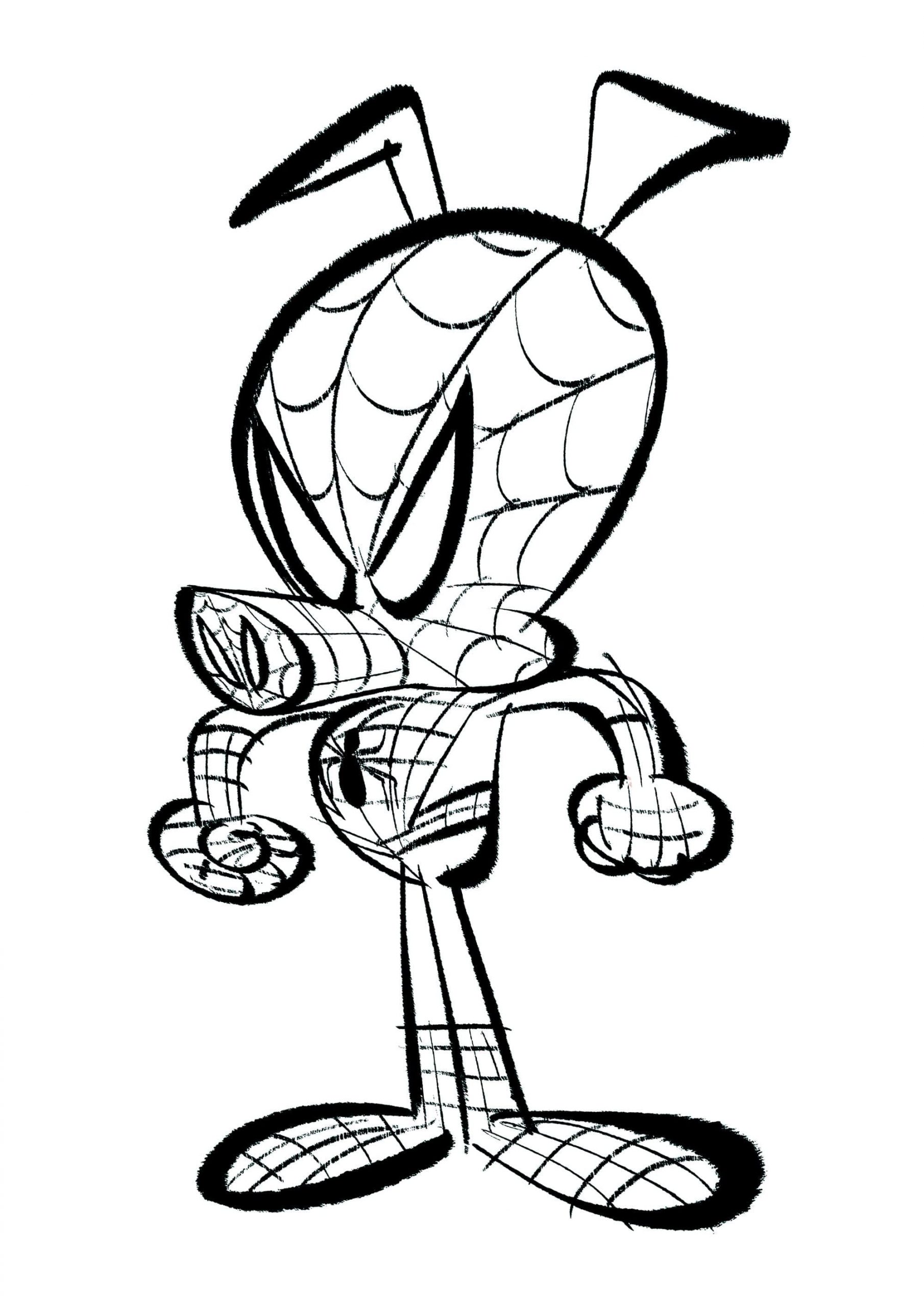 Desenho de Spider-Ham Imprimível para colorir