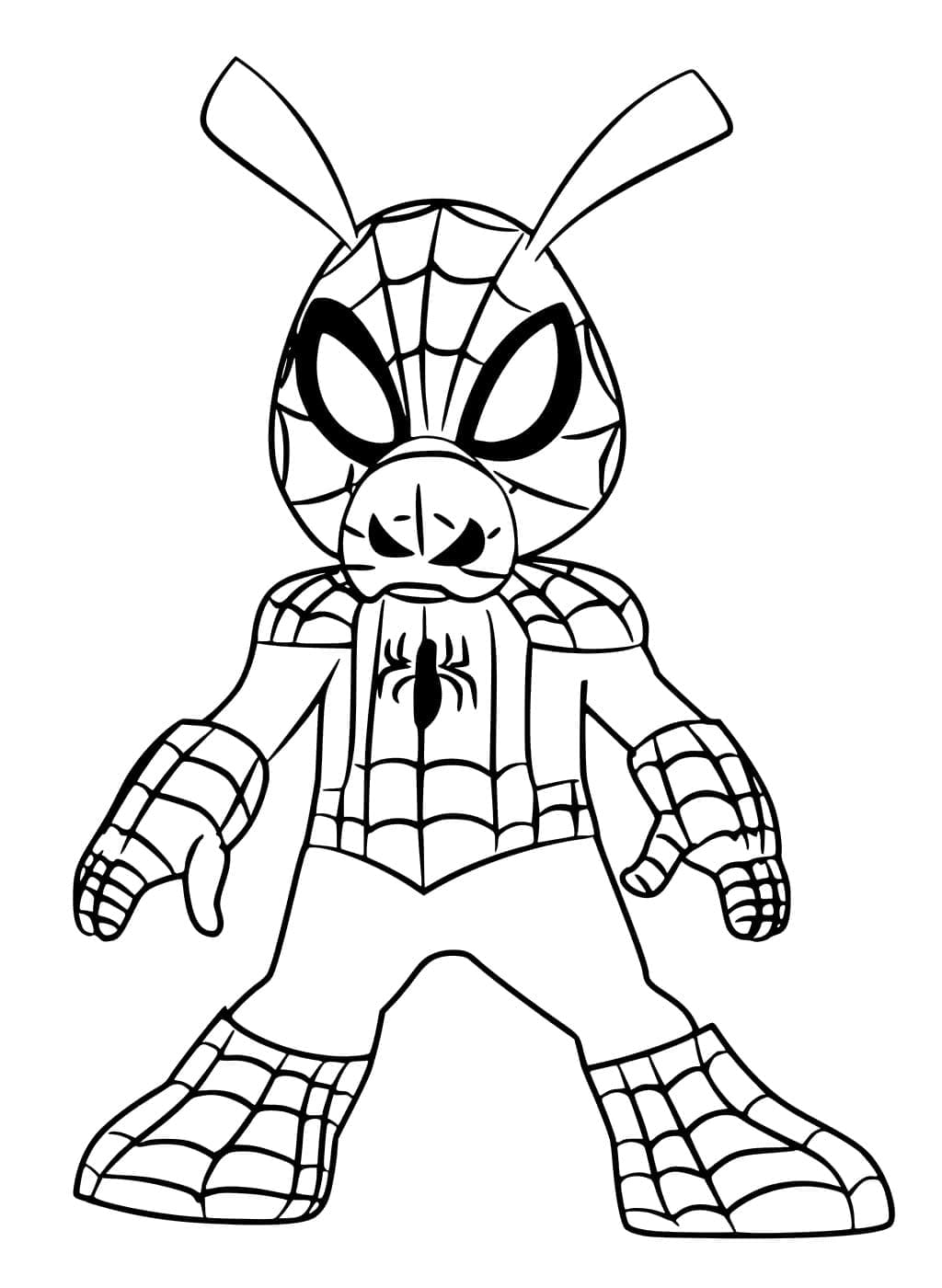 Desenho de Spider-Ham para colorir