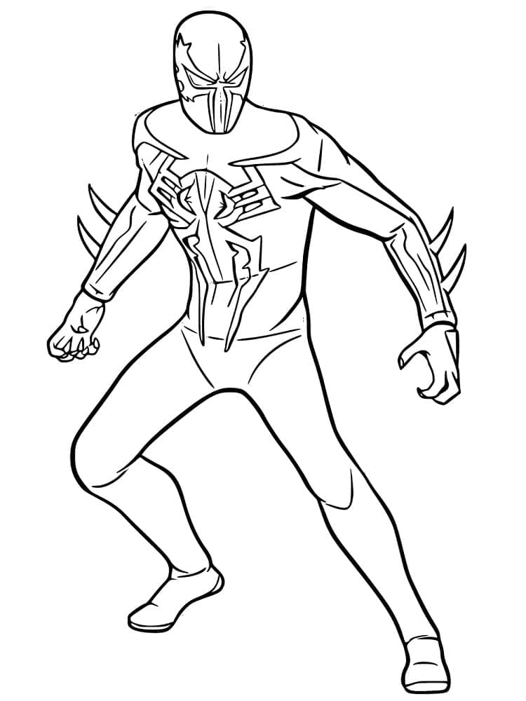 Desenho deSpiderman 2099 para colorir