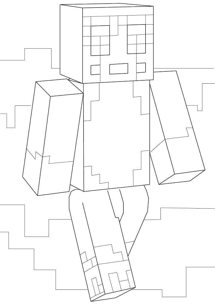 Desenho deStampy de Minecraft para colorir