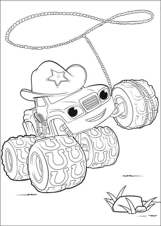 Desenho deStarla de Blaze e as Monster Machines para colorir