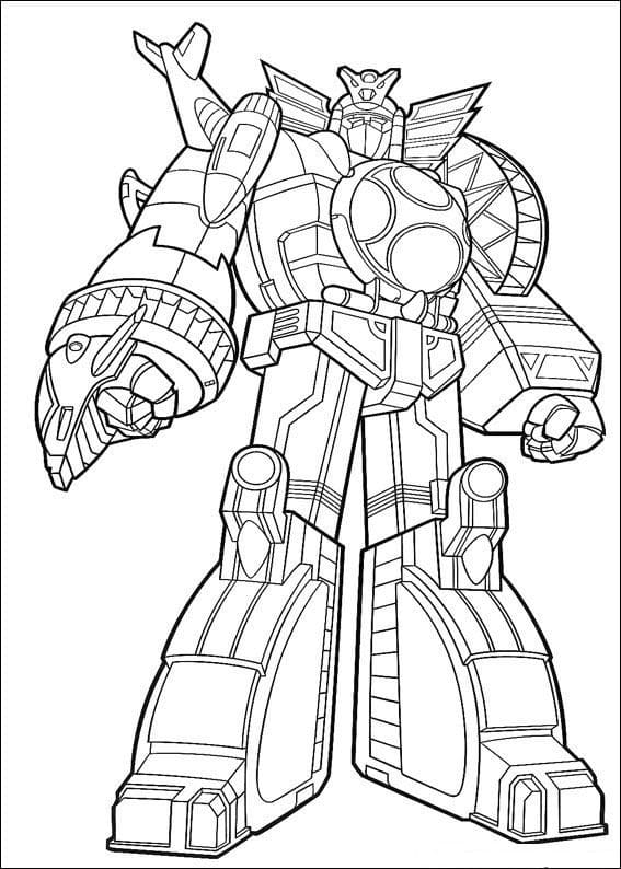 Desenho deStorm Megazord para colorir