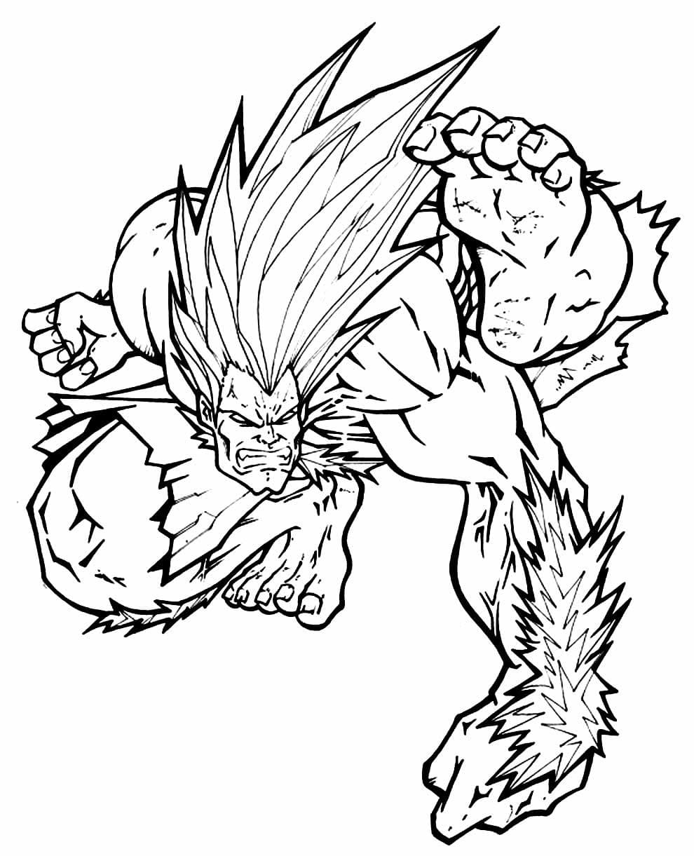 Desenhos de Blanka para colorir