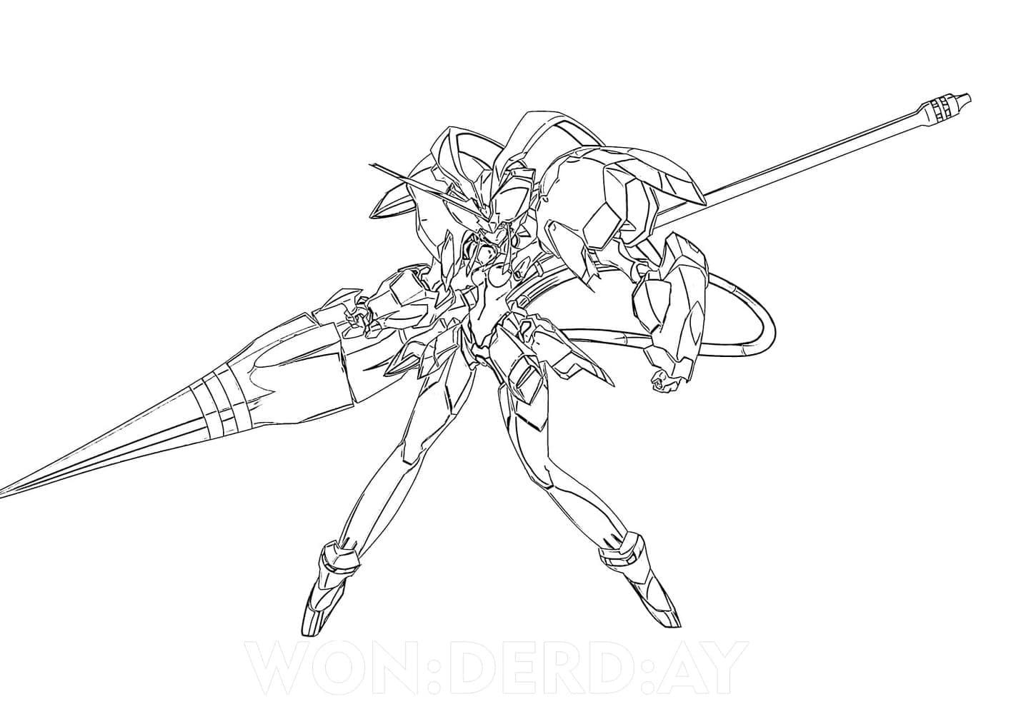 Desenho deStrelizia de Darling in the Franxx para colorir