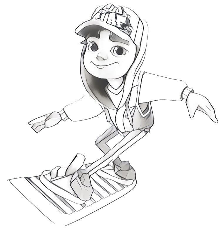 Desenhos de Subway Surfers para colorir