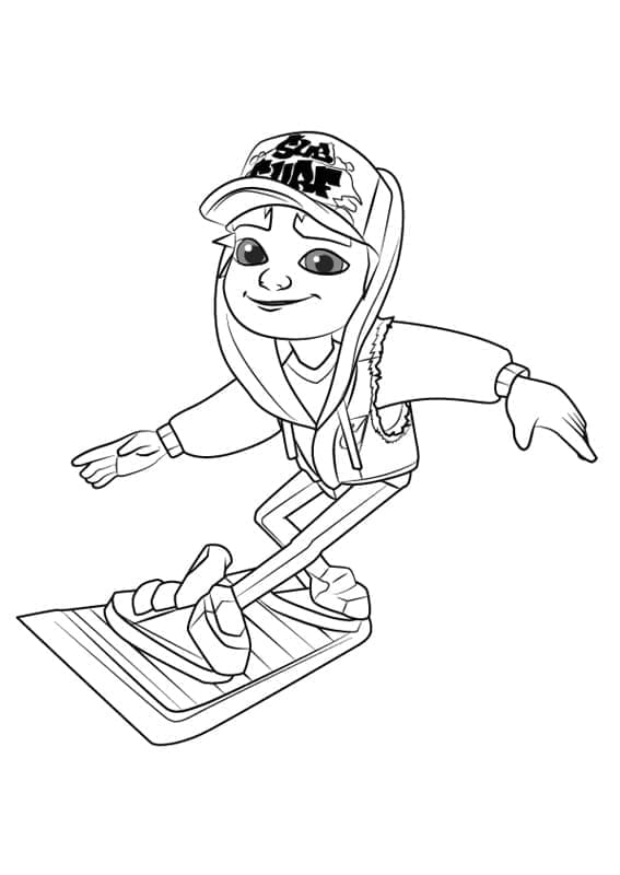 Desenho deSubway Surfers Grátis para colorir