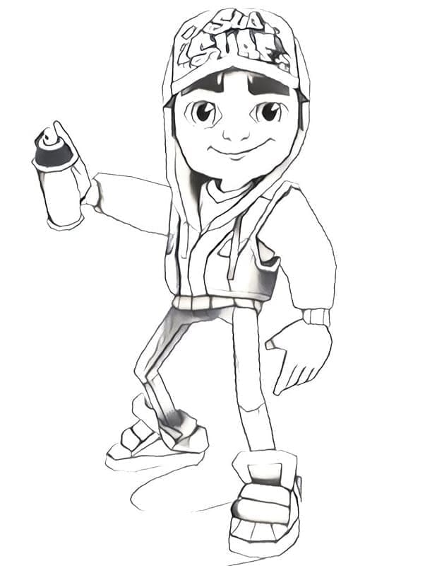 Desenho deSubway Surfers Para Crianças para colorir