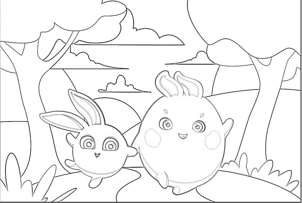 Desenho deSunny Bunnies 1 para colorir