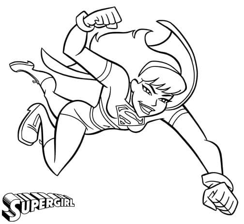 Desenhos de Supergirl para colorir