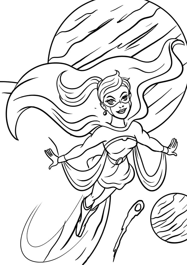 Desenho deSupergirl 6 para colorir