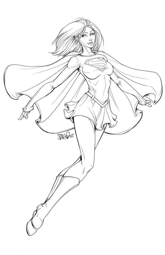 Desenho deSupergirl 7 para colorir