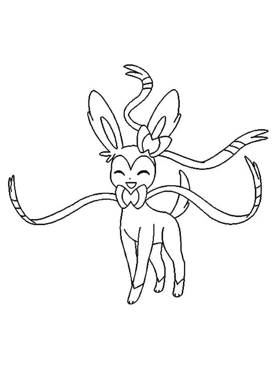 Desenho deSylveon Amigável para colorir