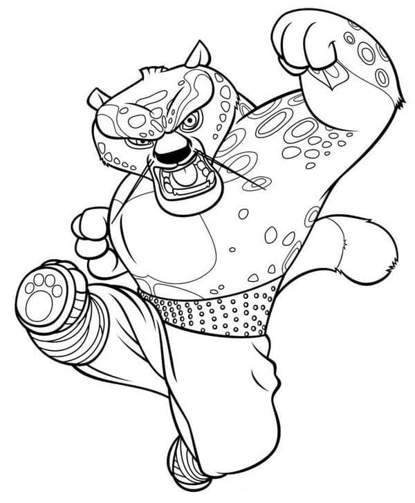 Desenho deTai Lung Kung Fu Panda para colorir