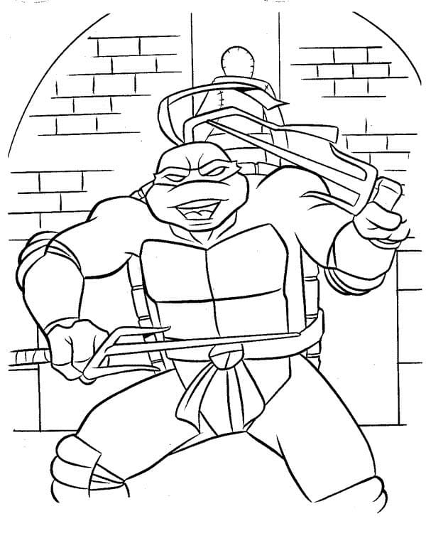 Desenhos de Raphael (Tartarugas Ninja) para colorir