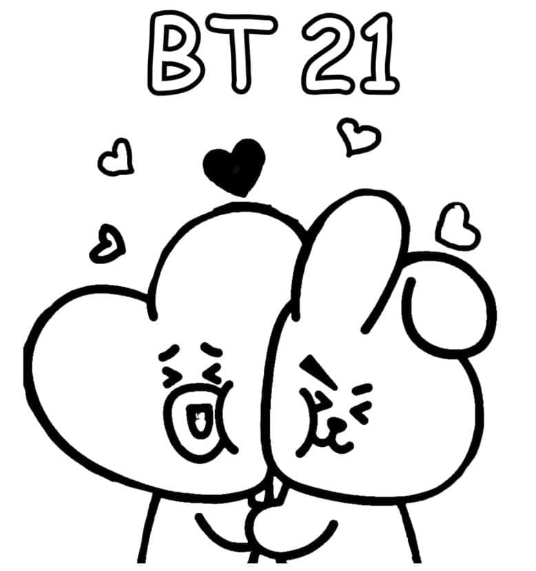 Desenhos de BT21 para colorir