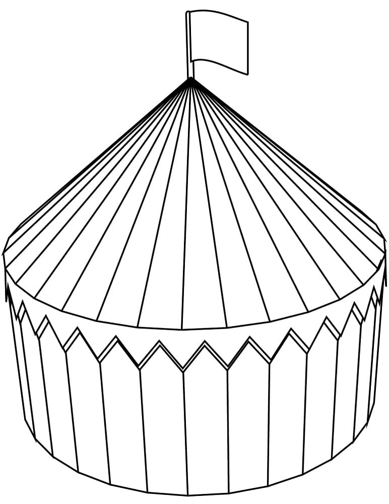 Desenho deTenda de Circo 5 para colorir