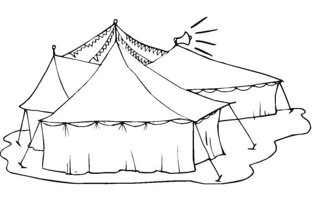 Desenho deTenda de Circo 6 para colorir