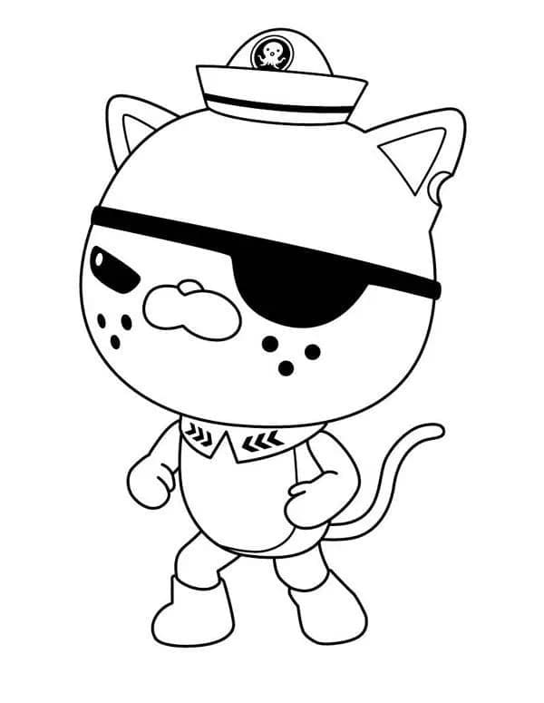 Desenho deTenente Kwazii Gato Octonautas para colorir