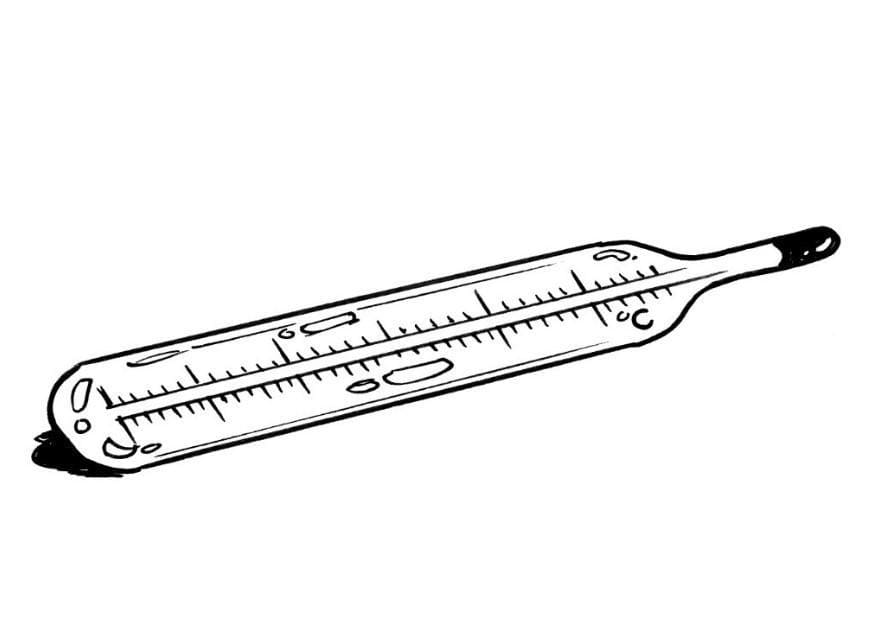 Desenho deTermômetro Grátis Para Crianças para colorir