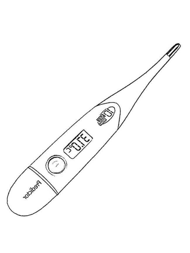 Desenho deTermômetro Para Crianças para colorir