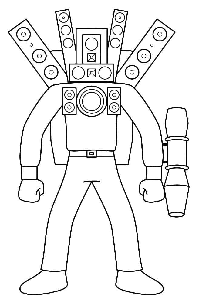 Desenho deTitan Speakerman para colorir