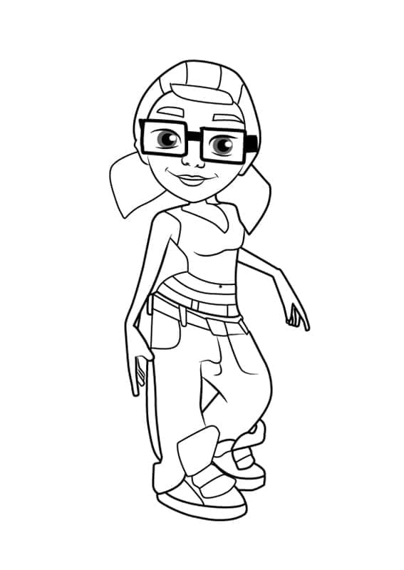 Desenho deTricky de Subway Surfers para colorir