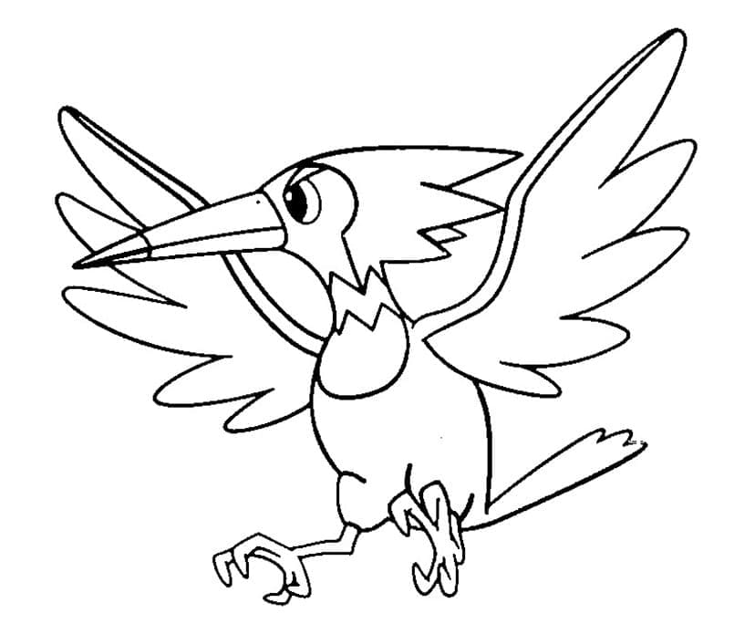 Desenho deTrumbeak Pokémon para colorir