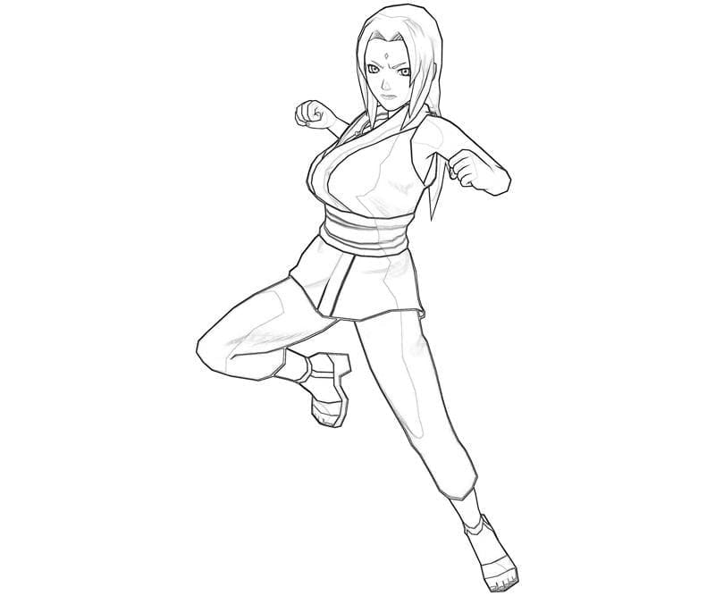 Desenho deTsunade é Legal para colorir